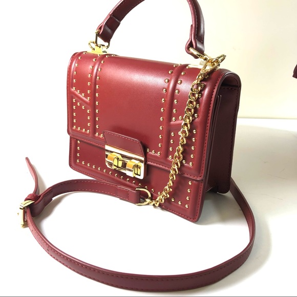 Women vegan leather structured bag NWOT - Picture 2 of 6